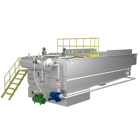 Flotación por aire disuelto con cubeta para lodo